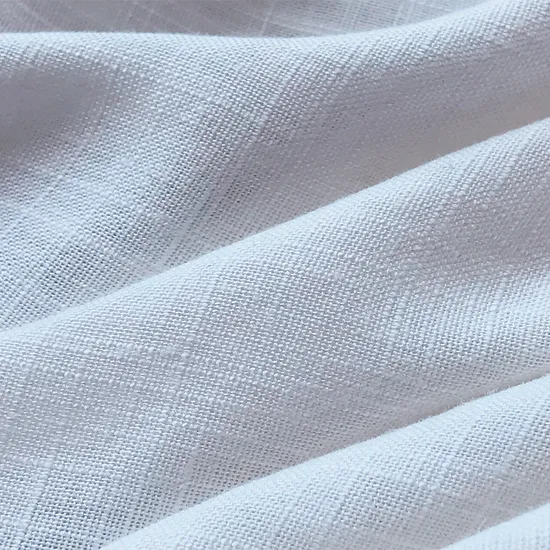 Wholesale Cotton Linen Slub Fabric Roll Flex Linen Fabric Good Price Per Meter