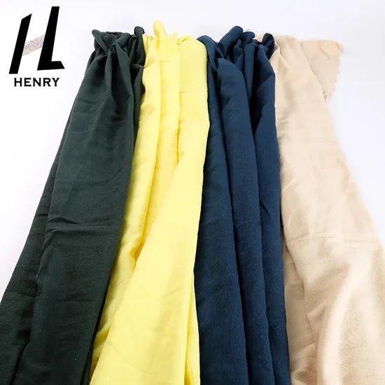 Wholesales Popular Non-Polluting Plain Cloth Washed Linen Rayon Fabrics by The Yard