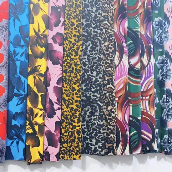 Factory Price Ready Goods Manufacturer Digital Printing Rayon Fabric 100% Viscose for Dress