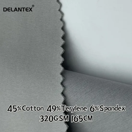 Polyester Scuba Fabric 45%Cotton 49%Terylene 6%Spandex for Uniform