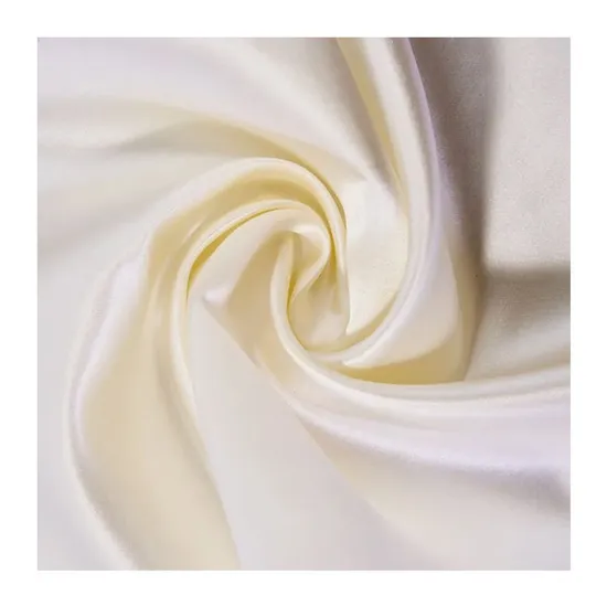 2025 New Product Customized Weave Heavy Weight 24mm 135cm Width 43%Silk 57%Wool Silk Wool Satin Natural Fabric for Garment