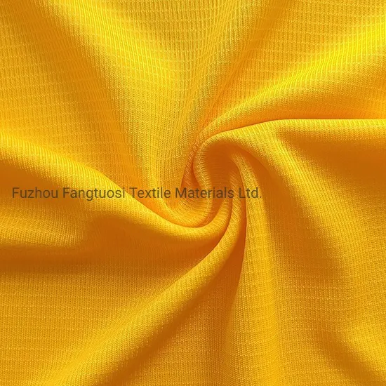 100% Polyester Grid Mesh Dry Fit Sport Knitted Fabric for Activewear