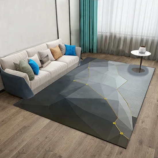 2024 New Printing Custom Easy to Clean Rugs Non-Slip Large Modern Carpets for Family Living Room Carpet Hot Selling Carpet Crystal Velvet Carpet