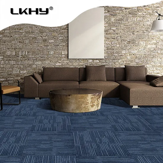 China Major Carpet Manufacturers PP Jacquard Washable Carpet Tile for Industrial Commercial Use