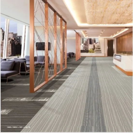 Nylon 6 Office Modular Carpet with PVC Backing and Fiberglass