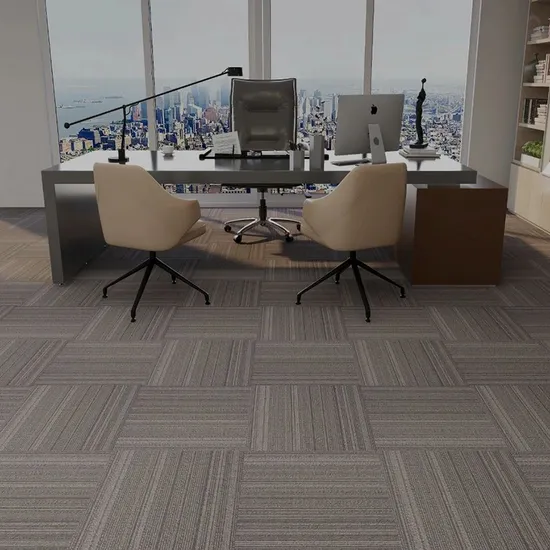Commercial PP Nylon 60X60 Square PVC Rubber Back Luxury 50X50 Office Floor Carpet Tiles