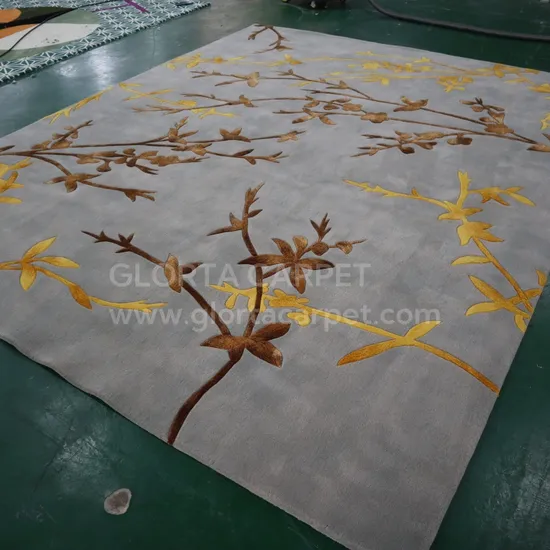 Hand Tufted Customized Manufacturing Eco-Friendly Broadloom Carpet Exhibition Room Axminster Nylon 6 Wool Moquette Carpeting Hotel for Hotel Broadloom Carpet