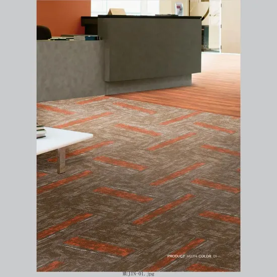 Customizable Soundproof Polyester PP Replaceable Interlocking Carpet for Hotels and Homes Office Carpet Tile