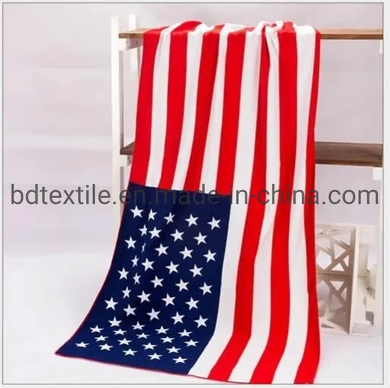 Microfibre Flag Beach Towel Super Soft Quick-Dry Sports Microfiber Towels Summer Bath Towels