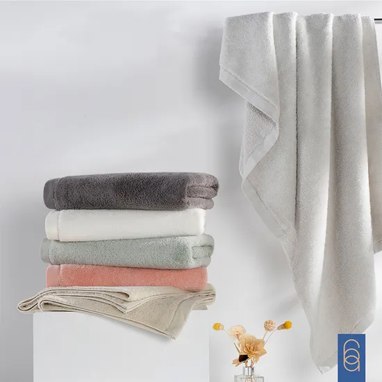 High Absorbent Reusable Comfortable Soft Quick Dry Cotton Towel Bath Beach Towel for Home