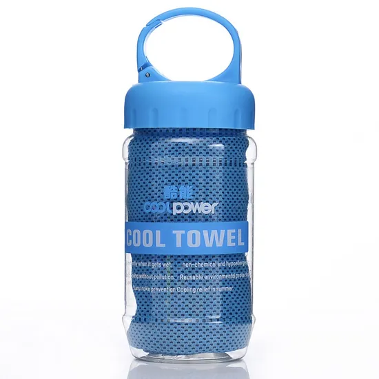 Wholesale 30X100cm Bottle Package Cool Gym Towel Ice Sports Microfiber Towel