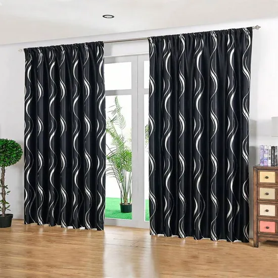 Factory Wholesale Multicolor Single-Sided Light Gold and Platinum Curtain for The Living Room