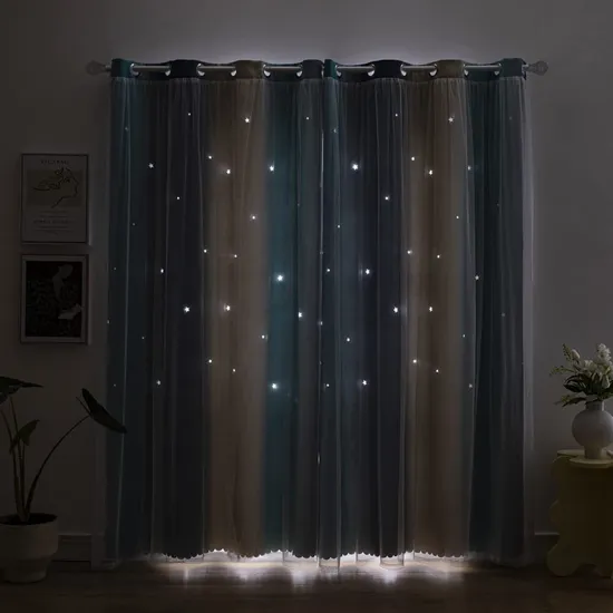Factory Polyester Voile Sheer Curtain Fabric Blackout Cloth for Elegant Home Decor