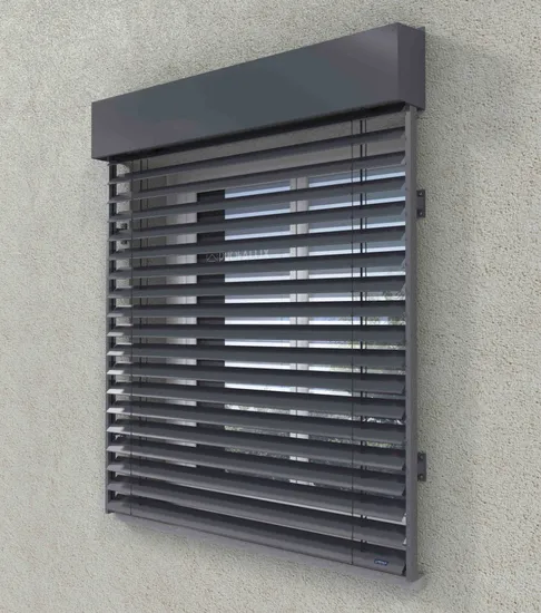 Good Quality Electric Exterior Aluminum Venetian Blind (80mm and 50mm)