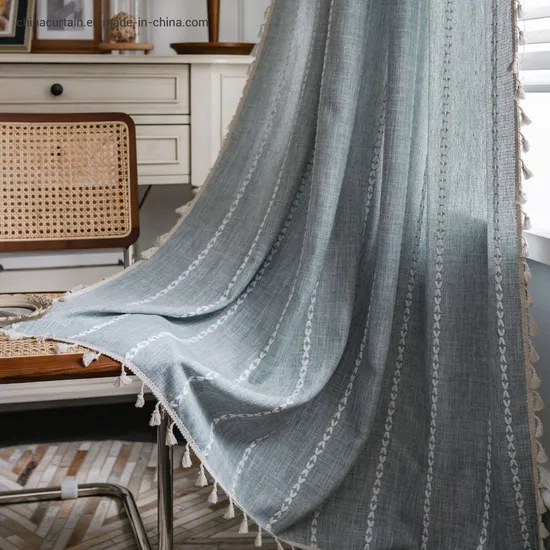 Wholesale Embroidery Embroidered Sheer Window Voile Tulle Net Curtains White