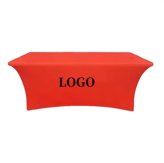 Customized Fitted Stretch Tablecloth for High - Quality Trade Shows