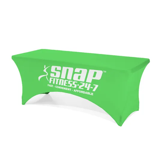 Customizable Stretch Table Covers for 4FT, 5FT, 6FT, 8FT Events