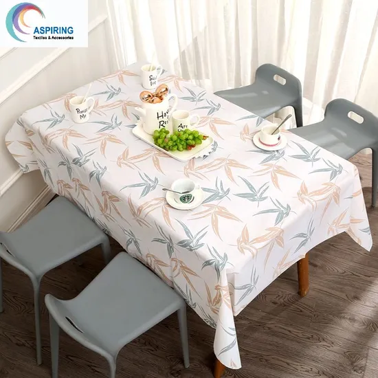 Home Decor PVC Printed Table Cloth Party Outdoor Waterproof PVC Tablecloth