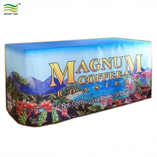 Custom Design Event Massages Advertised Trade Show Fitted Table Cover