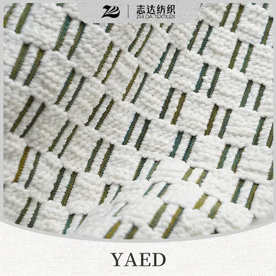 Textile Vertical Pattern Chenille Cushion Decoration Sofa Covering Fabric