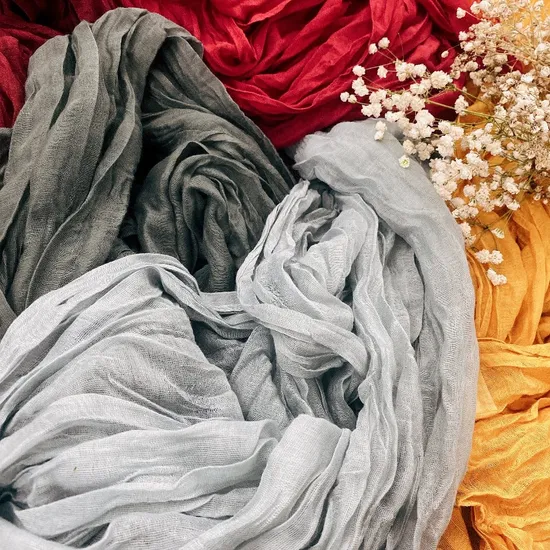 Paibee Cheesecloth Table Runner for Wedding Party Home Table Decoration Wholesale Rental