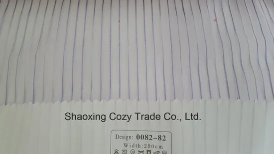 New Popular Project Stripe Organza Voile Sheer Curtain Fabric 008265