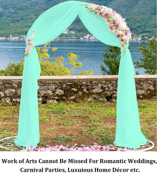 Wedding Chiffon Ceiling Drapes Long Ceiling Draping Sheer Swag Drapes