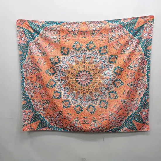 Personalized Custom Pattern 100% Polyester Digital Printed Background Tapestry Woven Wall Hanging Tapestry