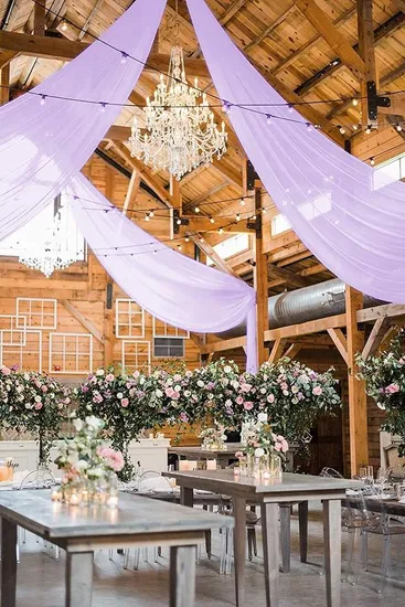 Chiffon Ceiling Drapes Wedding Decorations