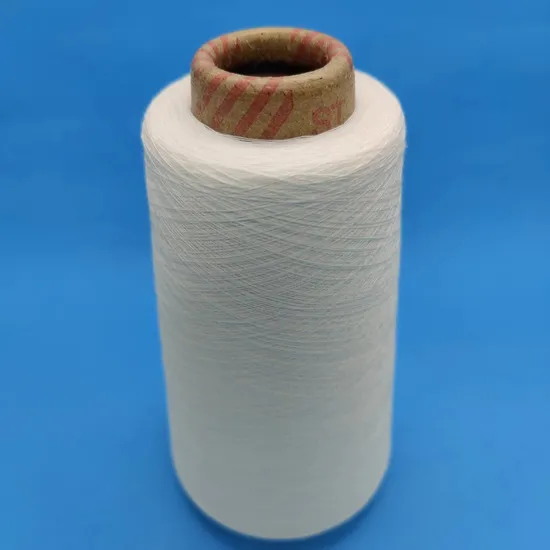 Manufacturer Wholesale 100% Fr Polyester Ring Spun Yarn for Weaving Knitting