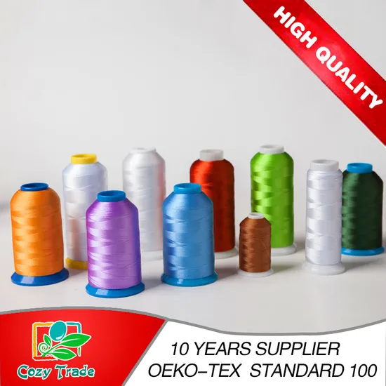 Embroidery Machine Use 108d/2 120d/2 Colorful Polyester Embroidery Thread