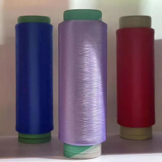 Dope Dyed Sea Island yarn Vrigin and Recycled Colourful Polyester Yarn