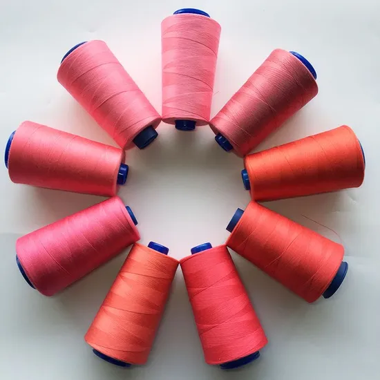 100% Spun Polyester Yarn for Sewing Thread 40s/2 with Oeko Certificate for Clothing Accessories