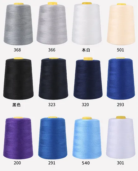 Factory Sale 100% Polyester Sewing Threads 40/2 40s/2 402 with Different Colors