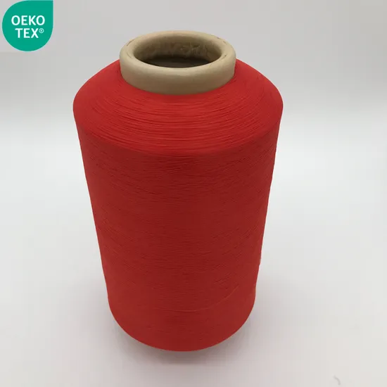 100% Polyester DTY Yarn Semi Dull Yarn Polyester Low Breakage Polyester Yarn 75D/36f with Thousands Stock Colors