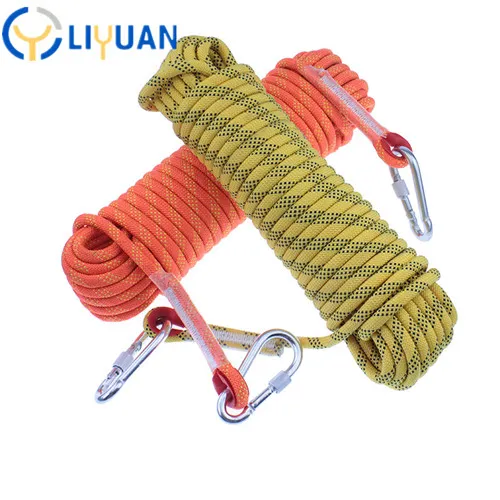 Hot Sale Braided Nylon Static Kern Mantle Climbing Rope Outdoor Static
