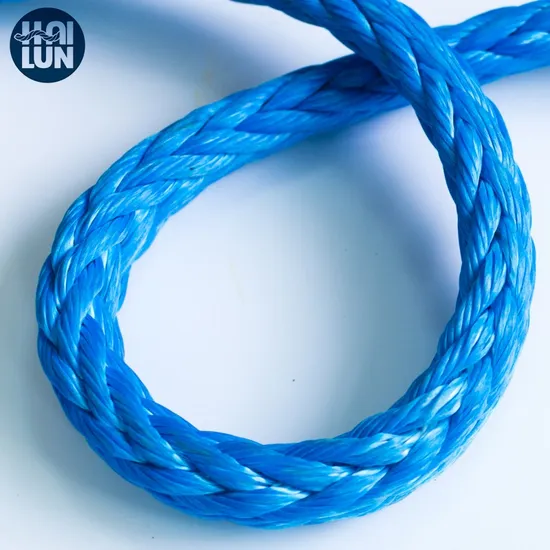 Impa Polyester Cover 12 Strand Braided Synthetic Sk75/Sk78 Nylon/PP/PE/UHMWPE/Hmpe Plastic Tow Marine Towing Winch Rope for Mooring and Offshore