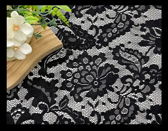 90% Nylon 10% Spandex Cheap Breathable Lace Fabric Wholesale, Used for Clothing Underwear Dress Home Curtain Decoration Textile