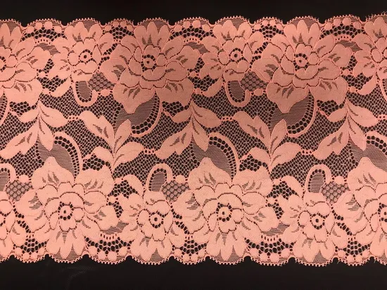 New Fashion Elastic Nylon Knitted Garment Custom Factory Tricot Lace for Lady Lingerie