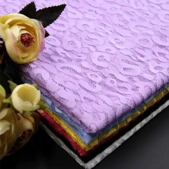 High Quality Nylon Spandex Soft Customizable Stretch Lace Garment Fabric Lace