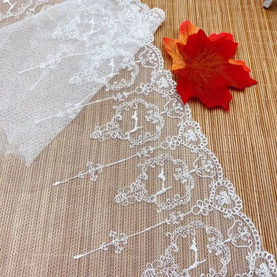 New Water Soluble Polyester Gauze Embroidery Lace Lolita Dress Cuff Skirt Accessories Hand DIY Embroidery