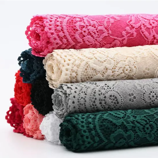 Factory Hot Selling Elastic Nylon Spandex Lace Fabric for Underwear