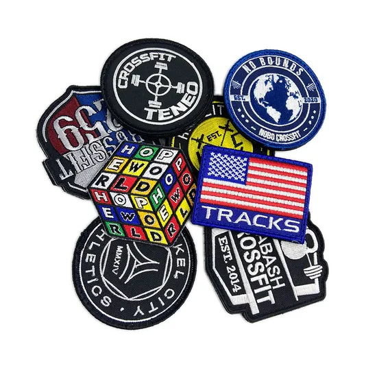 Custom Cheap 3D Embroidered Iron on Patch No Minimum Woven Embroidery Patches