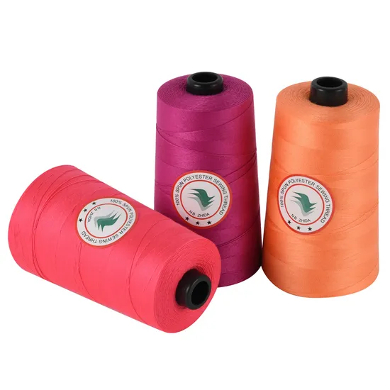 Factory Supplied Available High Quaility 40s/2 100% Spun Polyester Sewing Thread 5000yds
