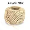 Jute Twine Burlap String Hemp Rope Party Wedding Gift Wrapping Cords Thread Scrapbooking Craft