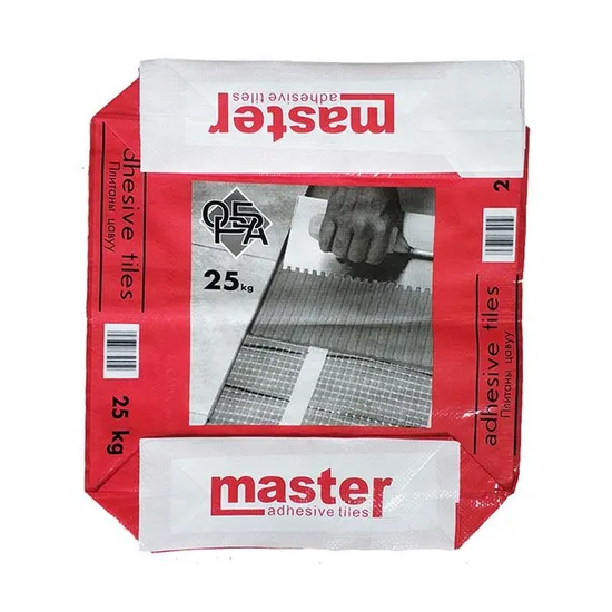 High Quality 20kg Waterproof External Valve Cement Bag Tile Adhesive PP Valve Bag Packaging Bag