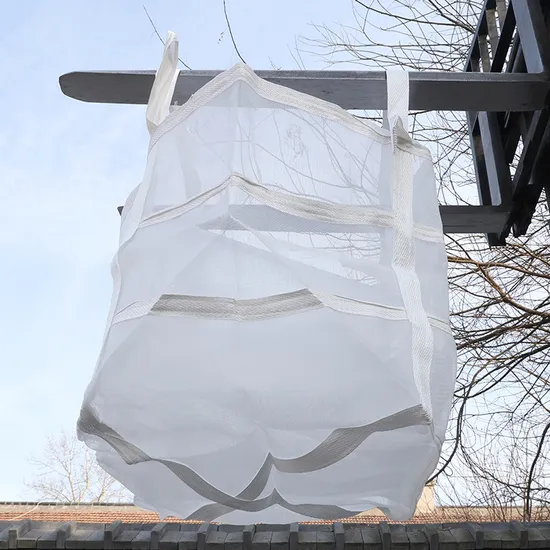 Efficient Plant Filling Reinforced Circular PP Woven Jumbo Bags with Industrial-Strength FIBC Belts for Cement Handling