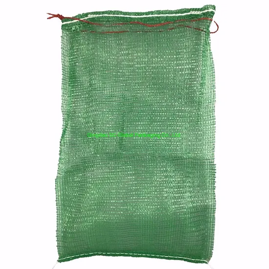 Grs SGS Factory Wholesale Empty Plastic Drawstring Packing 25kg 50kg Firewood Vegetable Onion Potato Cabbage Fruit Orange PP Tubular Woven Leno Net Mesh Bag