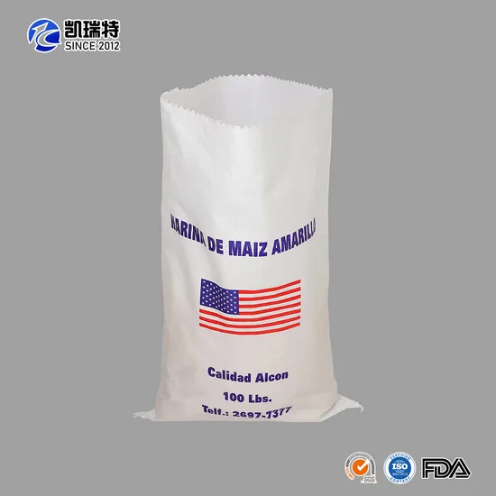 Polypropylene Bags Maize Corn Wheat Grain Feed Rice Charcoal Sugar Packaging PP Woven Raffia Bag