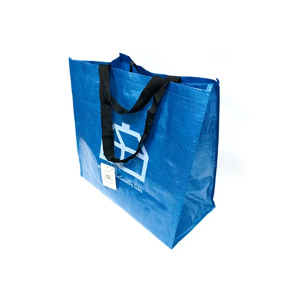 BOPP Laminated Shopping Bags Reusable Recyclable PP Material Tote Woven Shopping Bag